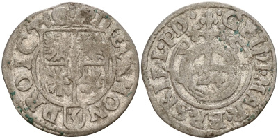 Польша 3 полкера (3 полторака - 1 крейцер) 1625 Сигизмунд III Ваза (1587-1632) Gorecki B.25, KM 41 серебро 4158-1025