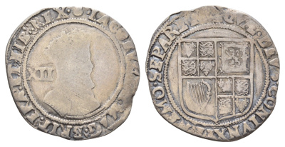 Англия 1 шиллинг ND (1605-1606) Яков I (1603-1625) KM 27, Spink 2655 серебро 1529-1133