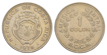 Коста-Рика 1 колон 1976 KM 186.4 медно-никель 4642-844