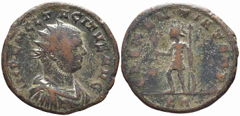 Римская Империя аврелианиан 276 Тацит CLEMENTIA TEMP Триполи Very fine RIC 214 бронза 1073-16-34