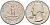 США 25 центов (квотер) 1965 Вашингтон KM 164a медь плакированная медно-никелем 08-742