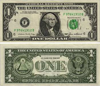 США 1 ДОЛЛАР 1985 БЛОК 6, БУКВА F, ГОРОД АТЛАНТА, ШТАТ ДЖОРДЖИЯ, ДЖОРДЖ ВАШИНГТОН Pick 474 бумага 8605-13-2-2
