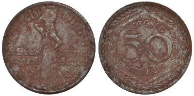Германия, Ляйхлинген 50 пфеннигов 1920 Северный Рейн-Вестфалия, нотгельд железо 4121-445