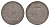Иран 50 динаров 1876-1888 AH 1293-1305, брак KM 883 медь 4648-1023