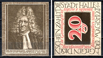 Галле-ан-дер-Заале (Пруссия, Саксония) 20 пфеннигов 1921 7556-72-4-1