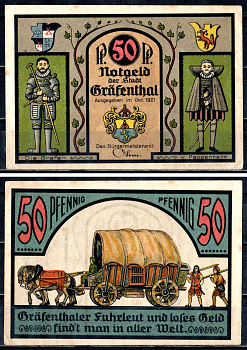 Грефенталь (Тюрингия) 50 пфеннигов 1921 7556-11-2-2