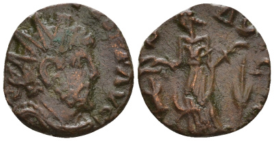 Римская Империя, императоры в Галлии антониниан 274 Тетрик, IMP C TETRICVS P F AVG, бюст императора / SALVS AVG, Салюта, персонификация Здоровья, локальная чеканка в Галлии RIC 126 биллон 1073-25-114