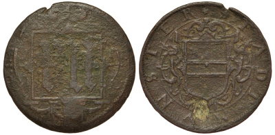 Мюнстер 12 пфеннигов 1602 KM 306, Peus 42, Weingrtner 216 медь 1515-2023