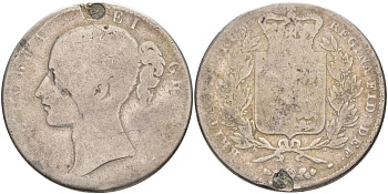 Великобритания 1 крона ND Виктория (1837-1901), отверстие и реставрация KM 741, Spink 3882 серебро 00-1067-4-63