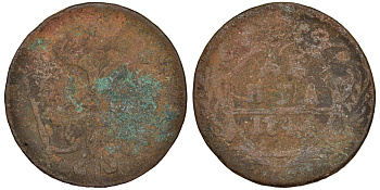 Россия деньга 1744 Елизавета (1741-1761), Красный монетный двор Биткин 352 медь 51-3415