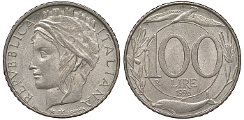 Италия 100 лир 1996 R KM 159 медно-никель 4128-1246