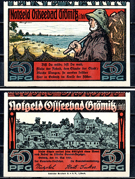 Грёмиц (Пруссия, Шлезвиг-Гольштейн) 50 пфеннигов 1921 7556-24-3-1