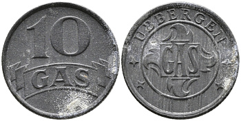 Нидерланды, Харлинген жетон на газ в 10 центов ND (1942) 99-1148