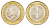 Турция 1 лира 2014 KM 1244 биметалл UNC 4577-714
