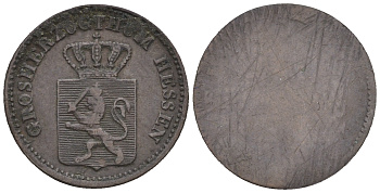 Гессен 1 геллер XIX век медь 54-1041