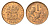 ЮАР 1 цент 1988 герб, капские воробьи KM 82 бронза UNC 4690-1247