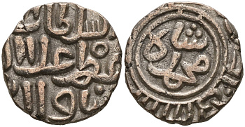 Индия 2 гани 1308 (AH711) Делийский Султанат, Alu ed-din Muhammad Shab II (1295-1315) Goron/Goenka D 233, Mitchiner 2569 биллон 192-763