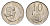 ЮАР 10 центов 1965 Ян ван Рибек (1619-1677), Suid Africa, легенда на африкаанс, цветок алоэ KM 68.2 никель 4687-331
