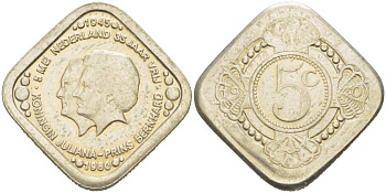 НИДЕРЛАНДЫ ЖЕТОН 1980 35 ЛЕТ ПОБЕДЫ, 8 МАЯ 1945, КОРОЛЕВА ВИЛЬГЕЛЬМИНА И КОРОЛЕВА ЮЛИАНА медно-никель 217-421