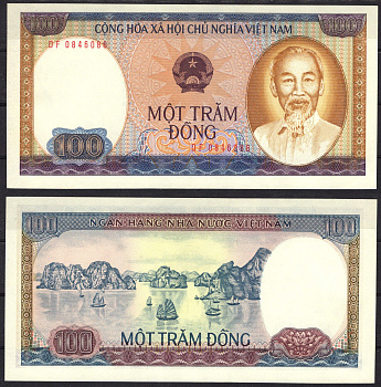 Вьетнам 100 донг 1980 Pick 88 a бумага UNC (пресс) 7485-58-1-1