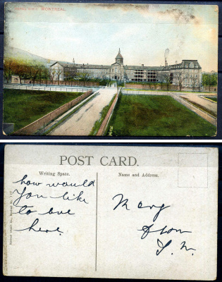 Канада post card - открытка отель в Монреале 2193-88