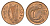 Ирландия 1 пенни 1980 мифологическая птица лира KM 20 бронза aUNC 4690-424