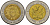 Намибия 10 долларов 2010 20 лет банку Намибии биметалл KM NEW UNC 32-121