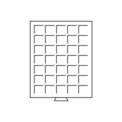 Бокс для монет на 35 ячеек диаметром до 35 мм. 315905-1
