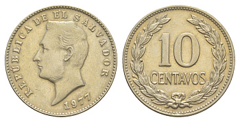 Сальвадор 10 сентаво 1977 KM 150a медь цинк никель 4642-753