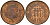 Великобритания 1 пенни 2001 Елизавета II (1952-2022) KM 986, Spink 4710 (B5) сталь плакированная медью 4154-1017
