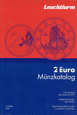 Каталог юбилейных 2-х евровых монет  2023 с 1999 года, 418 страниц      58-01-03-12