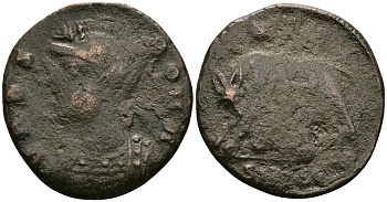 Римская Империя нуммий 330 - 333 Константин I Великий VRBS ROMA Фессалоника fine (С3) RIC 187 бронза 1073-9-13