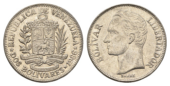 Венесуэла 2 боливара 1986 Симон Боливар Y 43 никель 4662-933