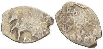 МИХАИЛ ФЕДОРОВИЧ 1 КОПЕЙКА XVII ВЕК серебро 261-669