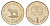 Македония 1 денар 1995 50 лет ФАО KM 5a медь цинк никель UNC 4688-737