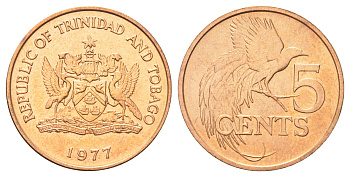 Тринидад и Тобаго 1 цент 1973  KM 1 бронза  UNC  M41-18
