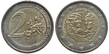 БЕЛЬГИЯ 2 ЕВРО 2011 100 ЛЕТ МЕЖДУНАРОДНОМУ ЖЕНСКОМУ ДНЮ 8 МАРТА KM 308 биметалл 3856-712