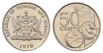 Тринидад и Тобаго 50 центов 1978 KM 33 медно-никель UNC 4671-844