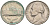 США 5 центов 1964 D, Джефферсон KM А192 медно-никель 92-1127