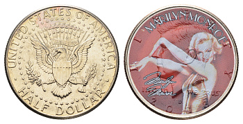 США 1/2 доллара 2008 Легенды Голливуда - Мэрилин Монро 11-146-33