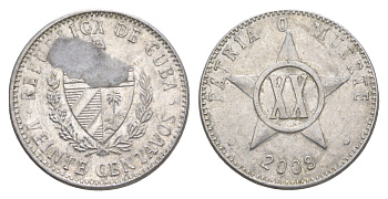 Куба 20 сентаво 2008 KM 35 алюминий 4646-346