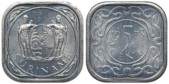 Суринам 5 центов 1978 KM 12.1a алюминий UNC 4118-544