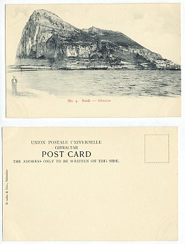 ГИБРАЛТАР ОТКРЫТКА, ПОЧТОВАЯ КАРТОЧКА, СКАЛА - до 1917 153-14-21
