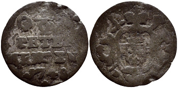 ТРИР, ГЕРМАНИЯ 1/2 ПЕТЕРМЕНГЕРА 1748 DF KM 256 серебро 560-852