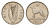 Ирландия 6 пенсов 1958 собака, ирландский волкодав KM 13a медно-никель 4690-335