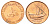 ОАЭ 10 филсов 1996 KM 3.2 бронза UNC 4697-1058