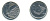 Бразилия 1 крузейро 1990 KM 617 нержавеющая сталь aUNC 93-747