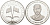 Турция 50 Лир 2009 визит президента Барака Обамы в Турцию KM 1245 серебро PROOF 11-104-11