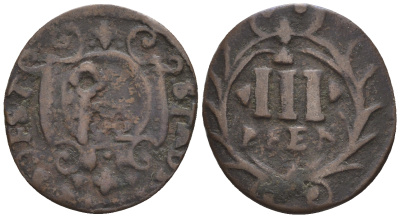 Соест 3 пфеннига 17?? медь 54-1061