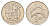 Исландия 5 крон 1987 дельфины KM 28 медно-никель 4589-841